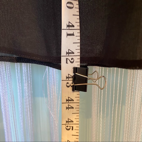 ASOS Black Chiffon High Slit Skirt Size 2 - Picture 13 of 16